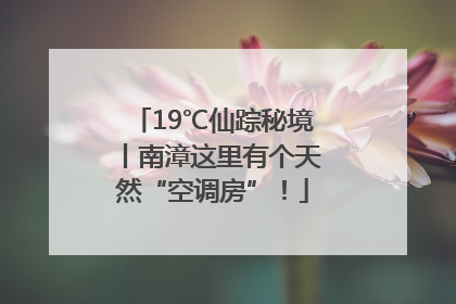 19℃仙踪秘境丨南漳这里有个天然“空调房”！