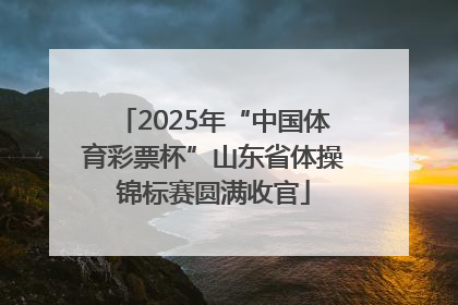 2025年“中国体育彩票杯”山东省体操锦标赛圆满收官