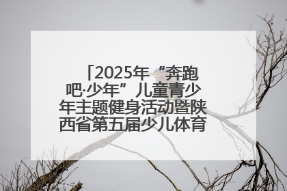 2025年“奔跑吧·少年”儿童青少年主题健身活动暨陕西省第五届少儿体育嘉年华活动启动
