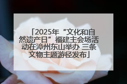 2025年“文化和自然遗产日”福建主会场活动在漳州东山举办 三条文物主题游径发布
