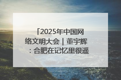 2025年中国网络文明大会｜董宇辉：合肥在记忆里很遥远也很亲切