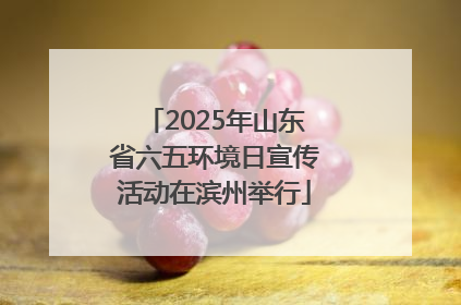 2025年山东省六五环境日宣传活动在滨州举行