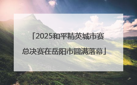 2025和平精英城市赛总决赛在岳阳市圆满落幕
