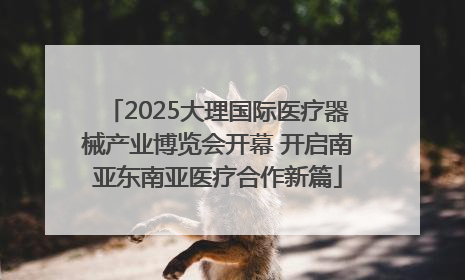 2025大理国际医疗器械产业博览会开幕 开启南亚东南亚医疗合作新篇