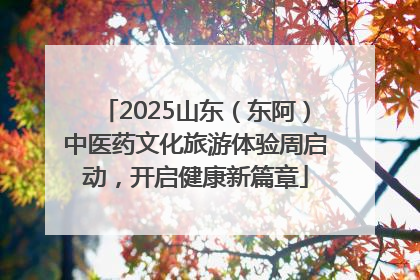 2025山东（东阿）中医药文化旅游体验周启动，开启健康新篇章