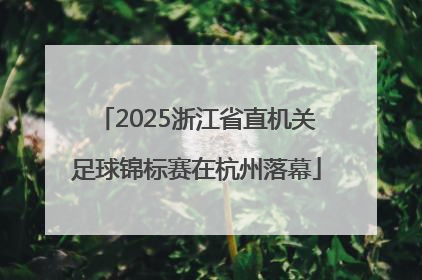 2025浙江省直机关足球锦标赛在杭州落幕
