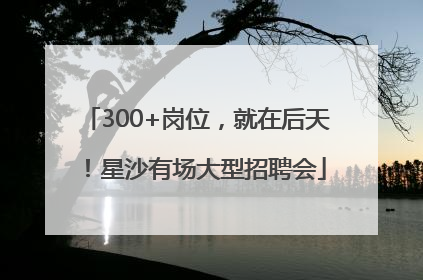 300+岗位，就在后天！星沙有场大型招聘会