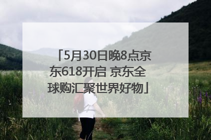 5月30日晚8点京东618开启 京东全球购汇聚世界好物