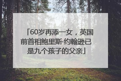 60岁再添一女，英国前首相鲍里斯·约翰逊已是九个孩子的父亲